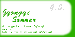 gyongyi sommer business card